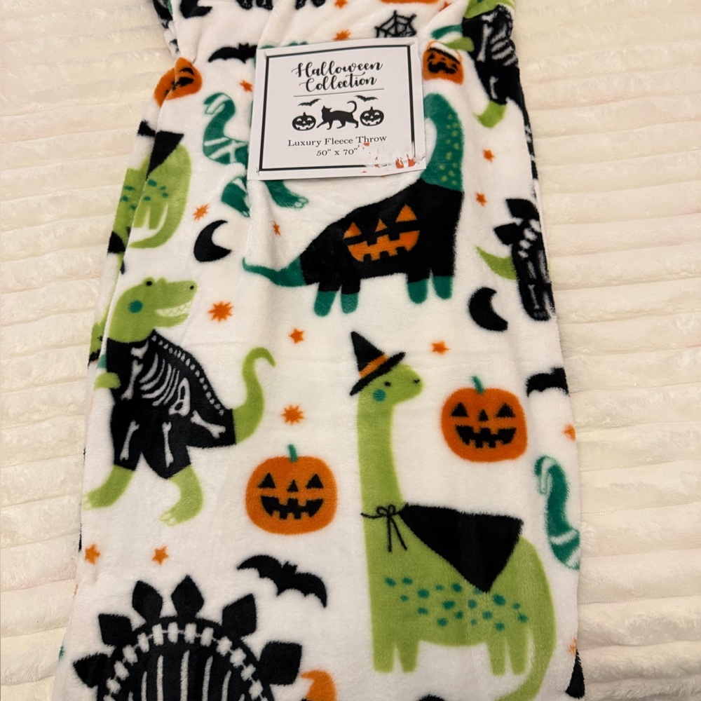 Dinosaur skeleton  blanket Halloween blanket